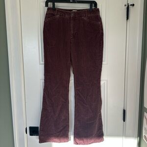 J. Jill Stretch Burgundy Corduroy Pants